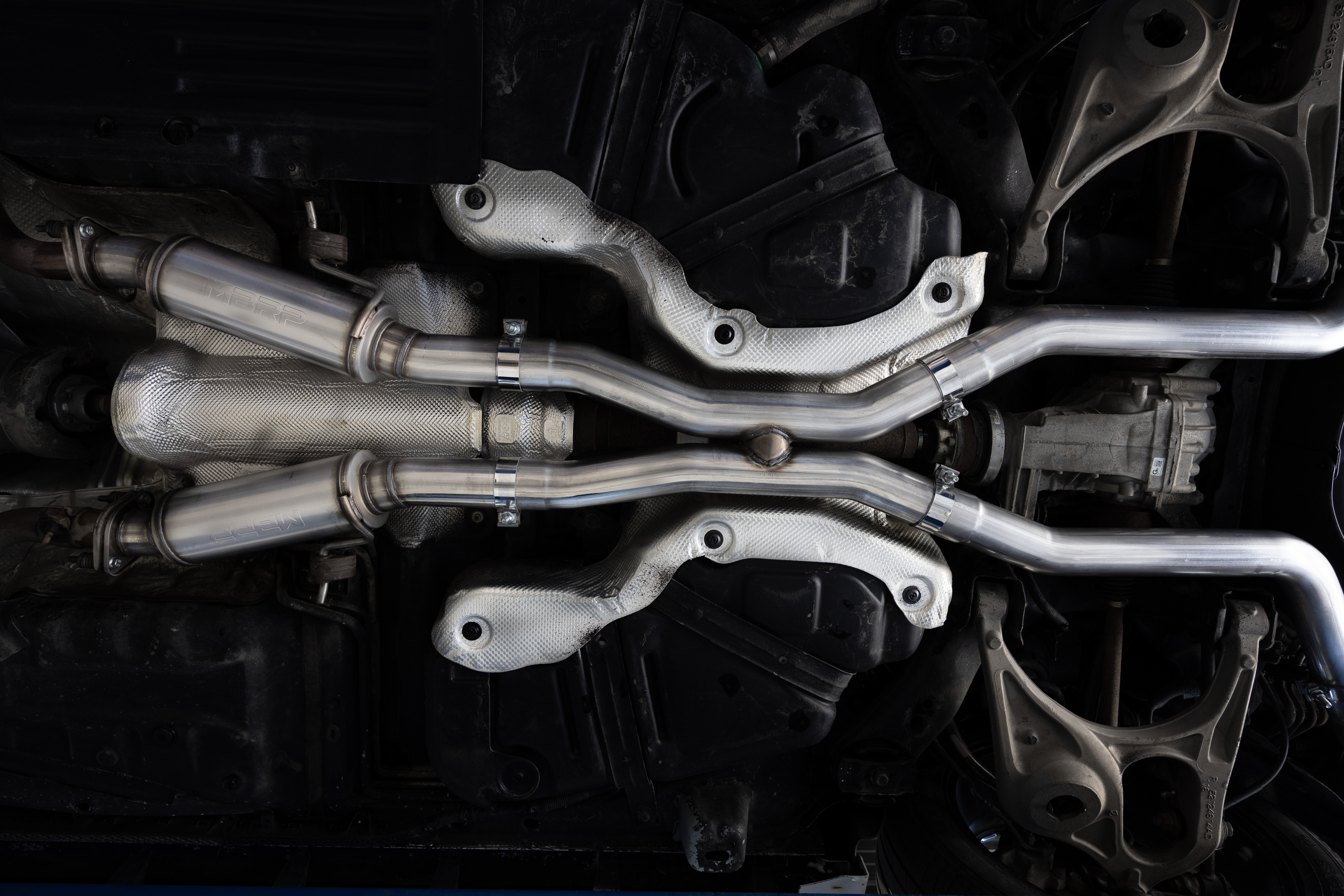 MBRP Exhaust S51093CF MBRP 3in Cat-Back, Dual Rear Exit, T304, CF Tips, Street